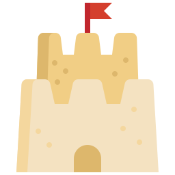 Sand castle icon