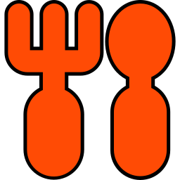 Spoon and fork icon