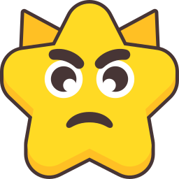 Angry face icon