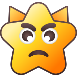 Angry face icon