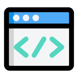 Web programming icon