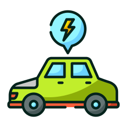 Electric car icon