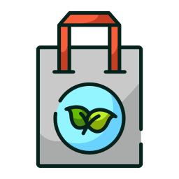 wiederverwertbare tasche icon