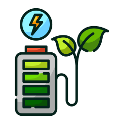 Eco battery icon