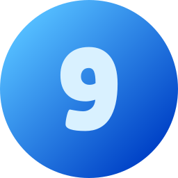 Number 9 icon