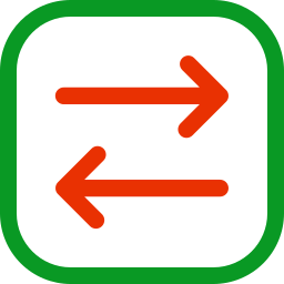 Left and right arrows icon