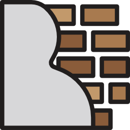 Brick wall icon