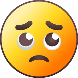 Sad face icon