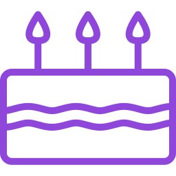 Birthday cake icon