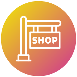 Shop sign icon