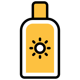 Sun lotion icon