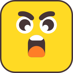 Angry face icon