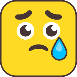 Sad face icon