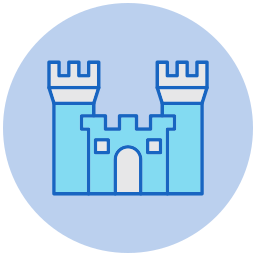 Sand castle icon