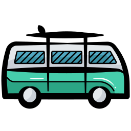 Surf van icon