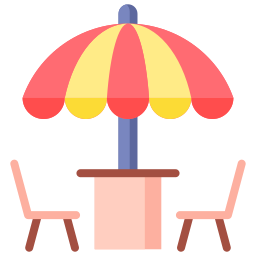 Sun umbrella icon