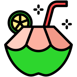 Coconut drink icon