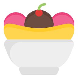 Banana split icon