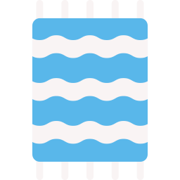 Beach towel icon