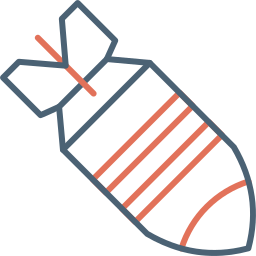 bomba nucleare icona