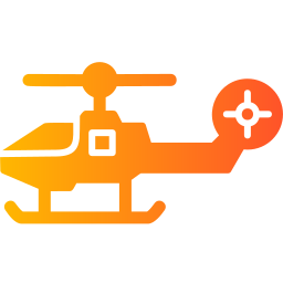 Fighter helicopter icon