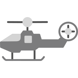 Fighter helicopter icon