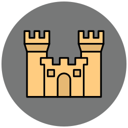 Sand castle icon