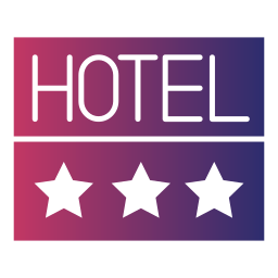 Hotel sign icon