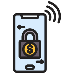 Secure mobile payment icon