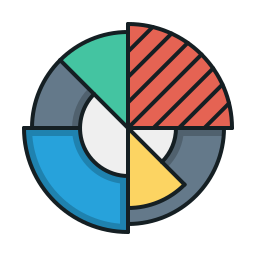 diagramme circulaire Icône