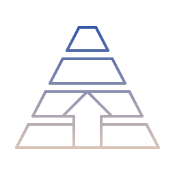 Pyramid chart icon