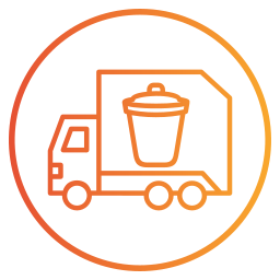 Garbage truck icon