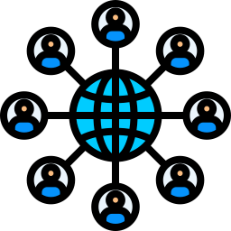 professionelles netzwerk icon