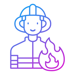 Fire fighter icon