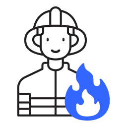 Fire fighter icon