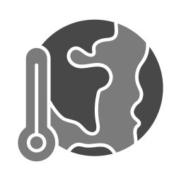 le réchauffement climatique Icône