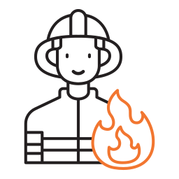 Fire fighter icon