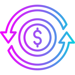 symbole du dollar Icône