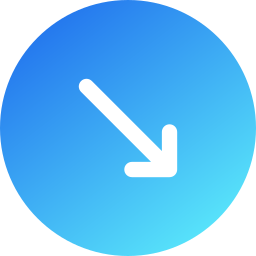 Down right arrow icon