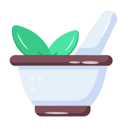 Herbal treatment icon