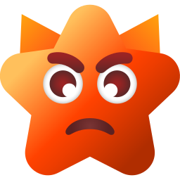 Angry face icon