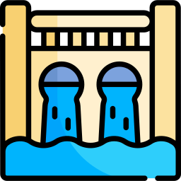 Water dam icon