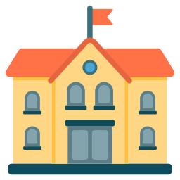 School building icon