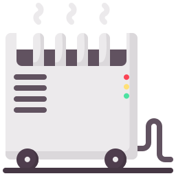 Electric heater icon