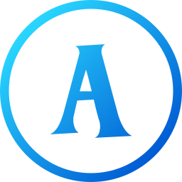 Letter a icon