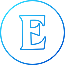 Letter e icon