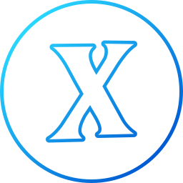 Letter x icon