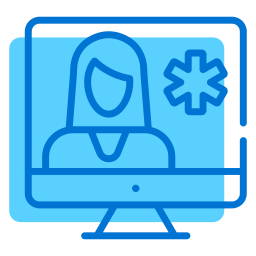 Online doctor icon