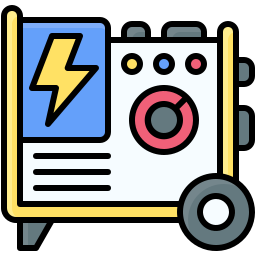 Electric generator icon