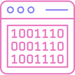 Binary code icon